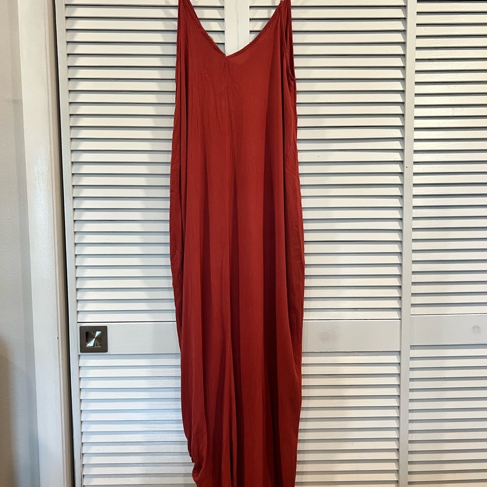 Love Stitch Red Maxi Dress